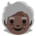 🧓🏿 older person: dark skin tone display on Google